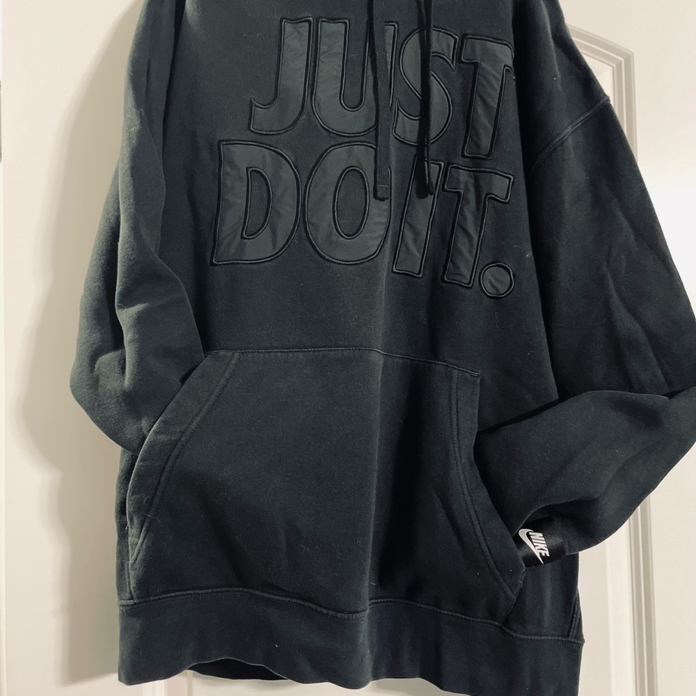 Nike Black Sweatshirt Just Do It Design. size XL
